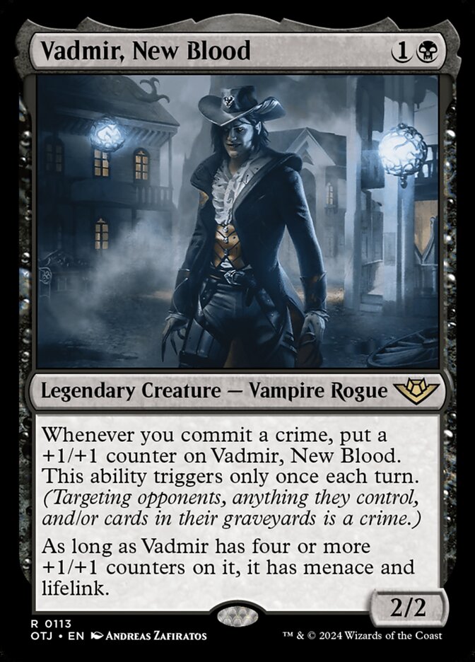 Vadmir, New Blood — Outlaws of Thunder Junction (OTJ) #113