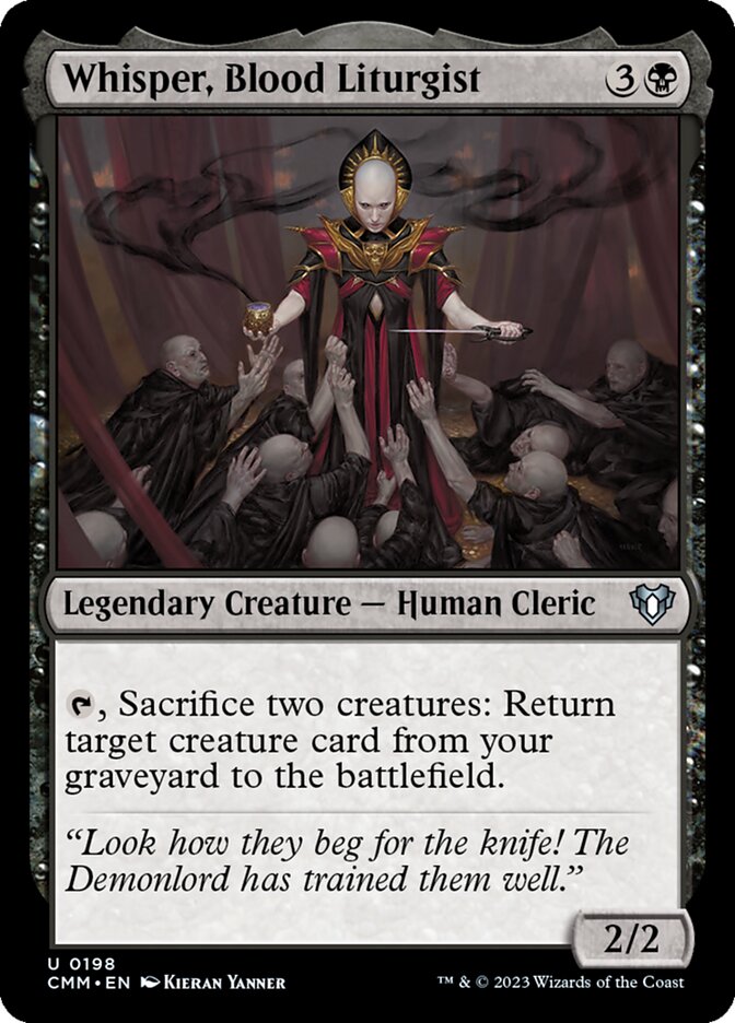 Whisper, Blood Liturgist — Commander Masters (CMM) #198