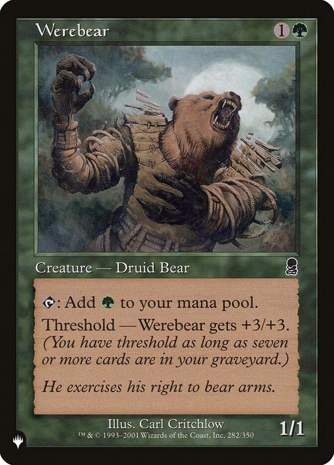 Werebear — The List (PLST) #ODY-282
