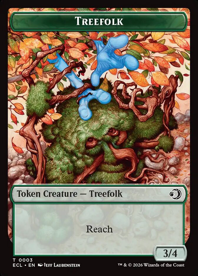 Treefolk — Lorwyn Eclipsed Tokens (TECL) #3