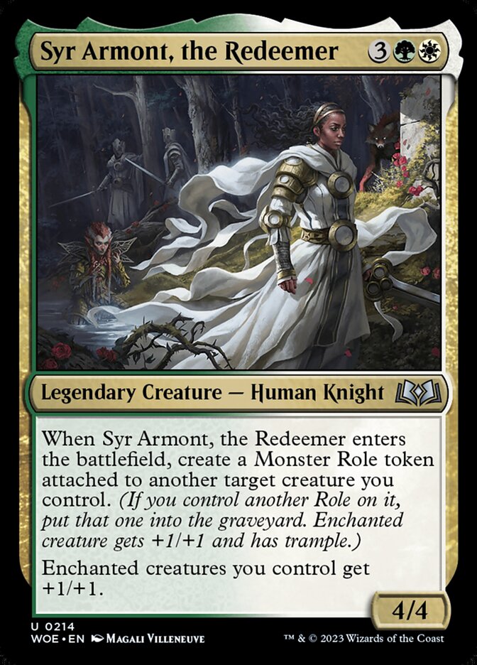 Syr Armont, the Redeemer — Wilds of Eldraine (WOE) #214