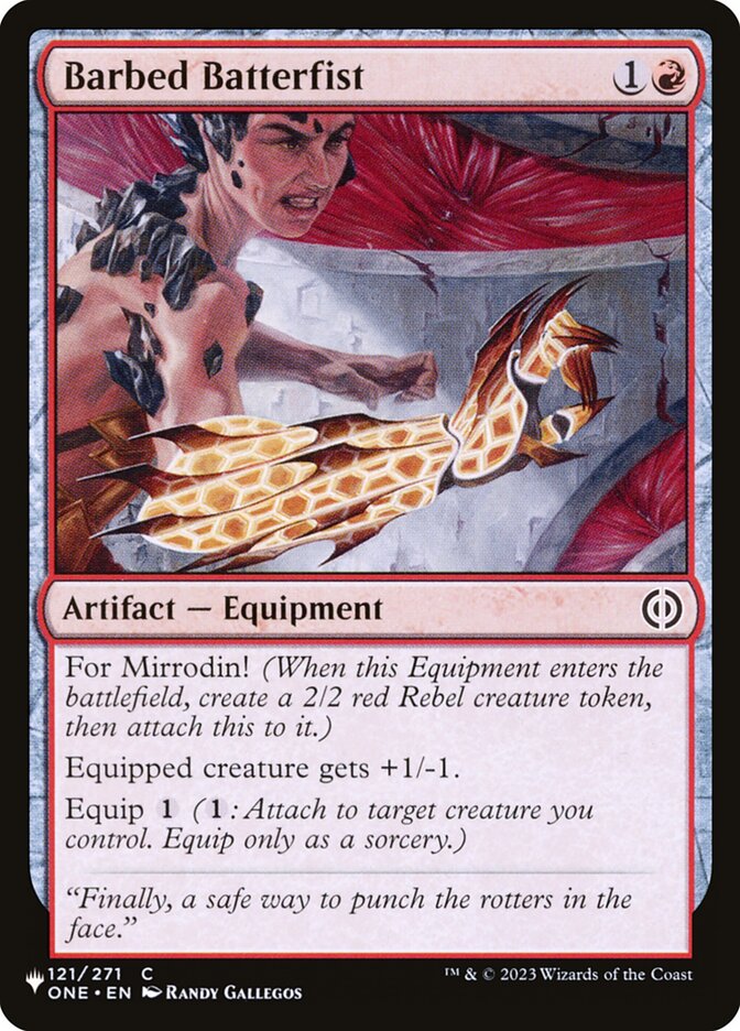Barbed Batterfist — The List (PLST) #ONE-121
