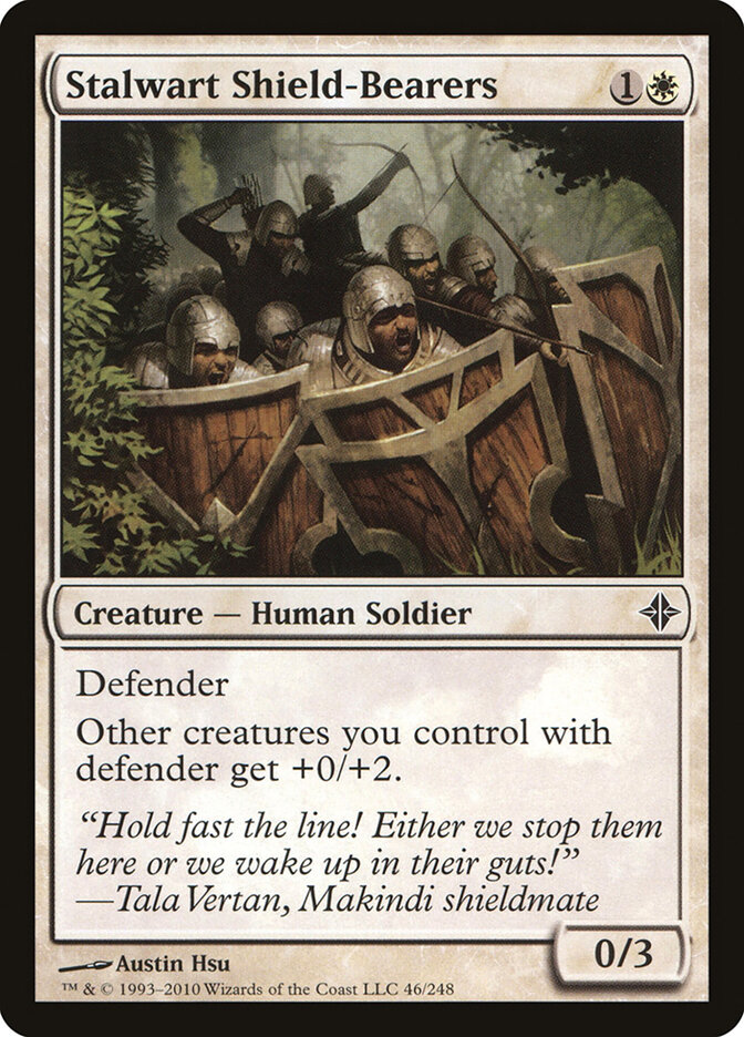 Stalwart Shield-Bearers — Rise of the Eldrazi (ROE) #46