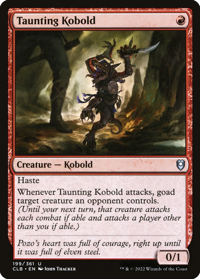 Taunting Kobold — Commander Legends: Battle for Baldur's Gate (CLB) #199