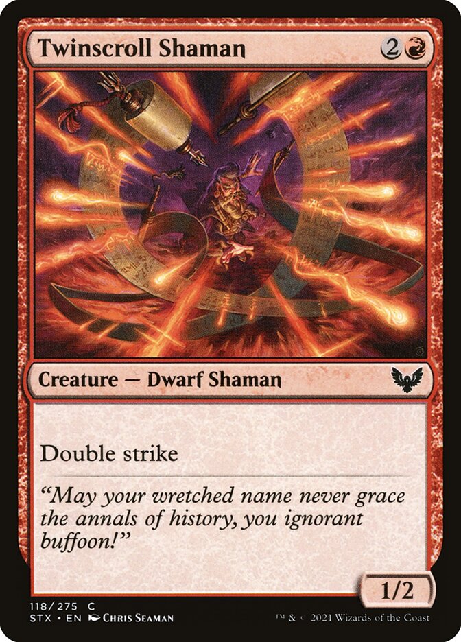 Twinscroll Shaman — Strixhaven: School of Mages (STX) #118