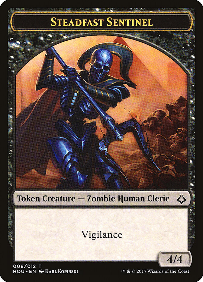 Steadfast Sentinel — Hour of Devastation Tokens (THOU) #8