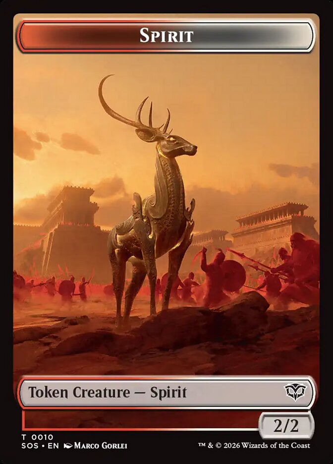 Spirit — Secrets of Strixhaven Tokens (TSOS) #10