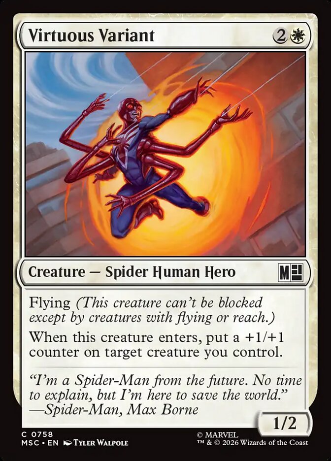 Virtuous Variant — Marvel Super Heroes Commander (MSC) #758