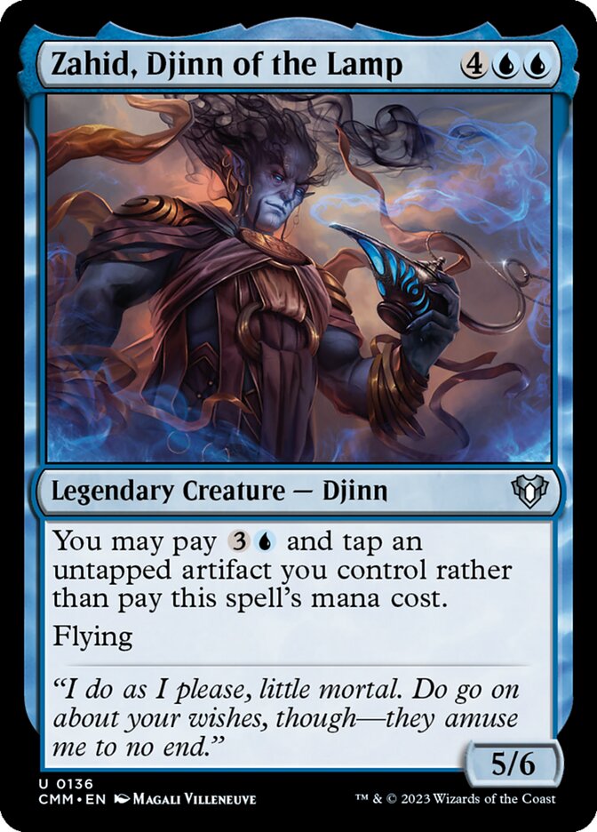 Zahid, Djinn of the Lamp — Commander Masters (CMM) #136