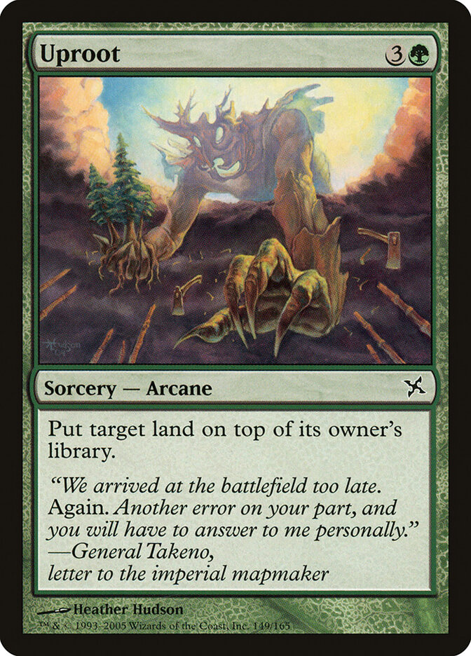 Uproot — Betrayers of Kamigawa (BOK) #149