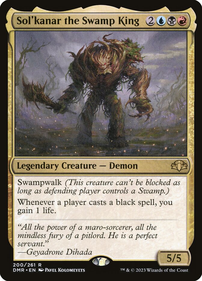 Sol'kanar the Swamp King — Dominaria Remastered (DMR) #200