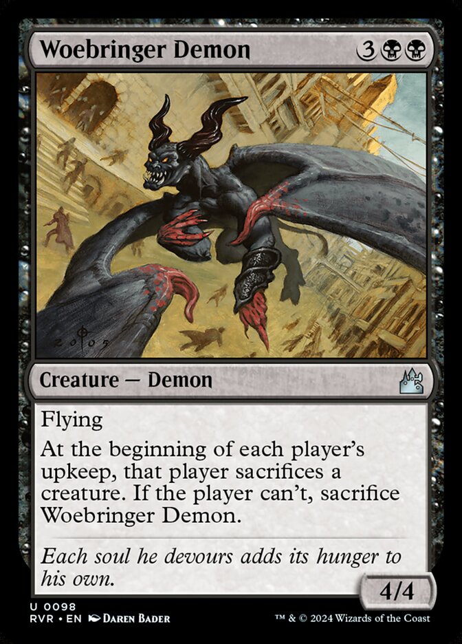 Woebringer Demon — Ravnica Remastered (RVR) #98