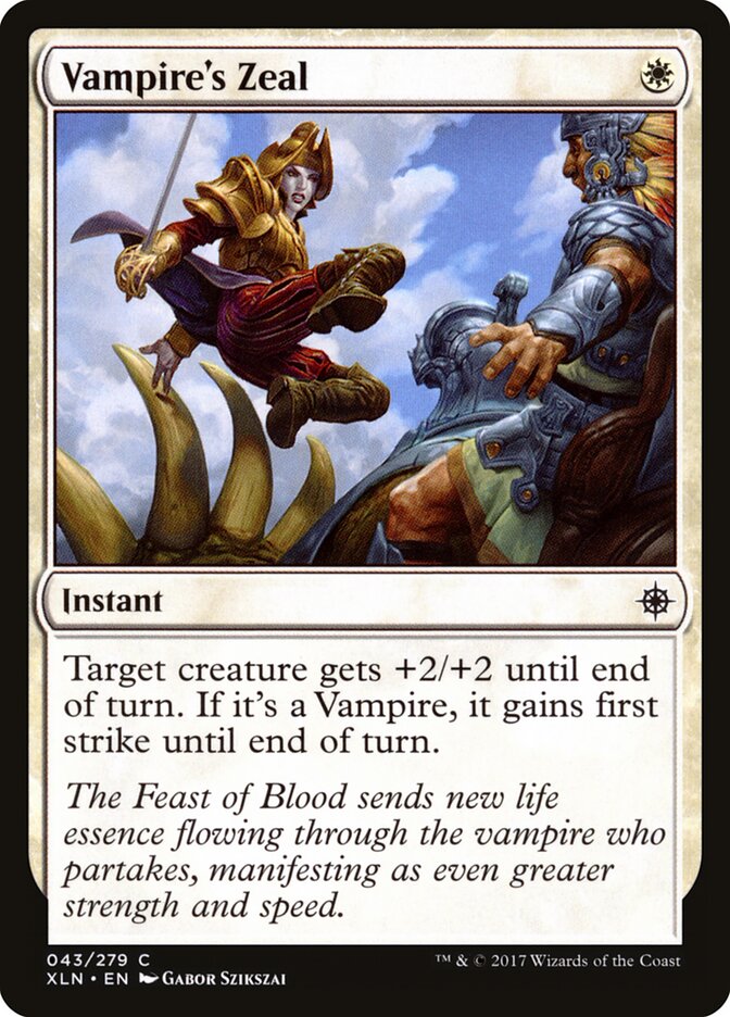 Vampire's Zeal — Ixalan (XLN) #43
