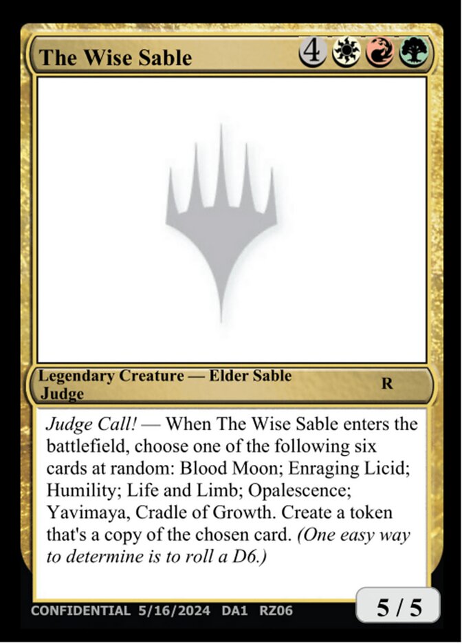 The Wise Sable — Unknown Event (UNK) #RZ06c