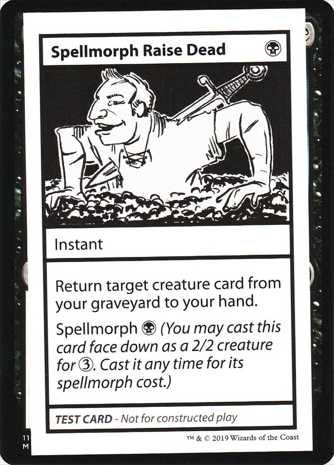 Spellmorph Raise Dead — Mystery Booster Playtest Cards 2021 (CMB2) #46