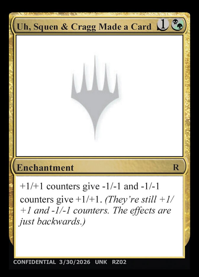 Uh, Squen & Cragg Made a Card — Unknown Event (UNK) #RZ02h