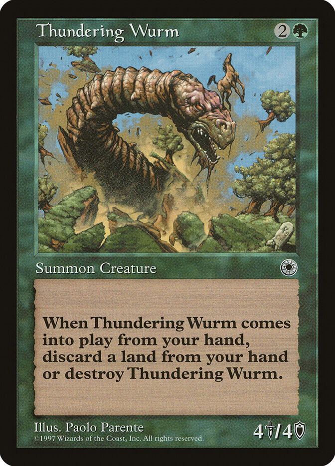Thundering Wurm — Portal (POR) #189