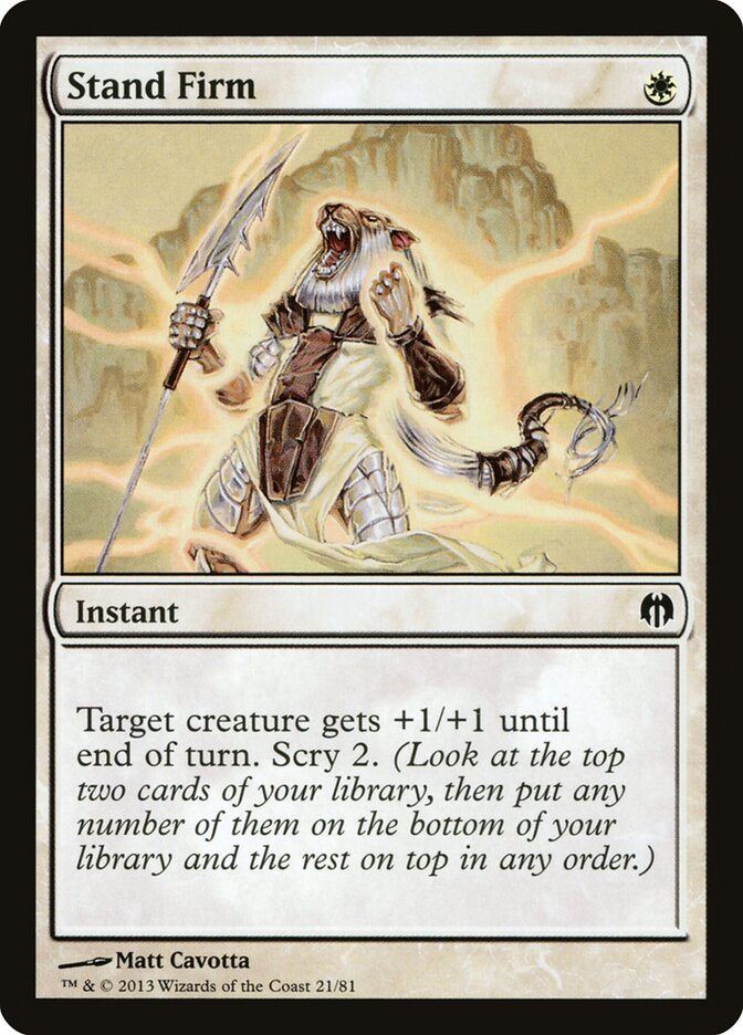 Stand Firm — Duel Decks: Heroes vs. Monsters (DDL) #21