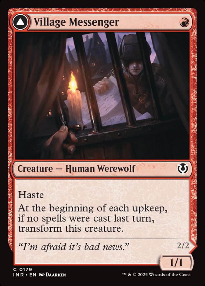 Village Messenger // Moonrise Intruder — Innistrad Remastered (INR) #179
