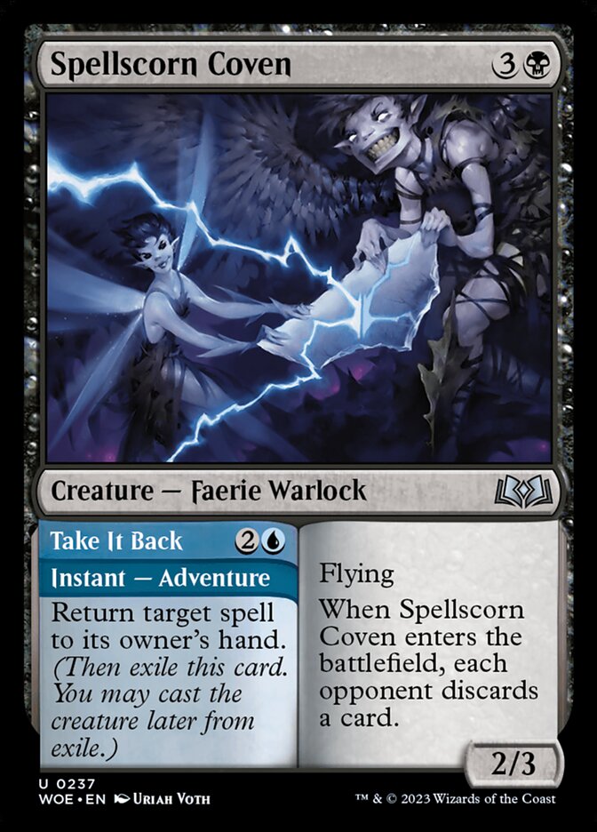 Spellscorn Coven // Take It Back — Wilds of Eldraine (WOE) #237