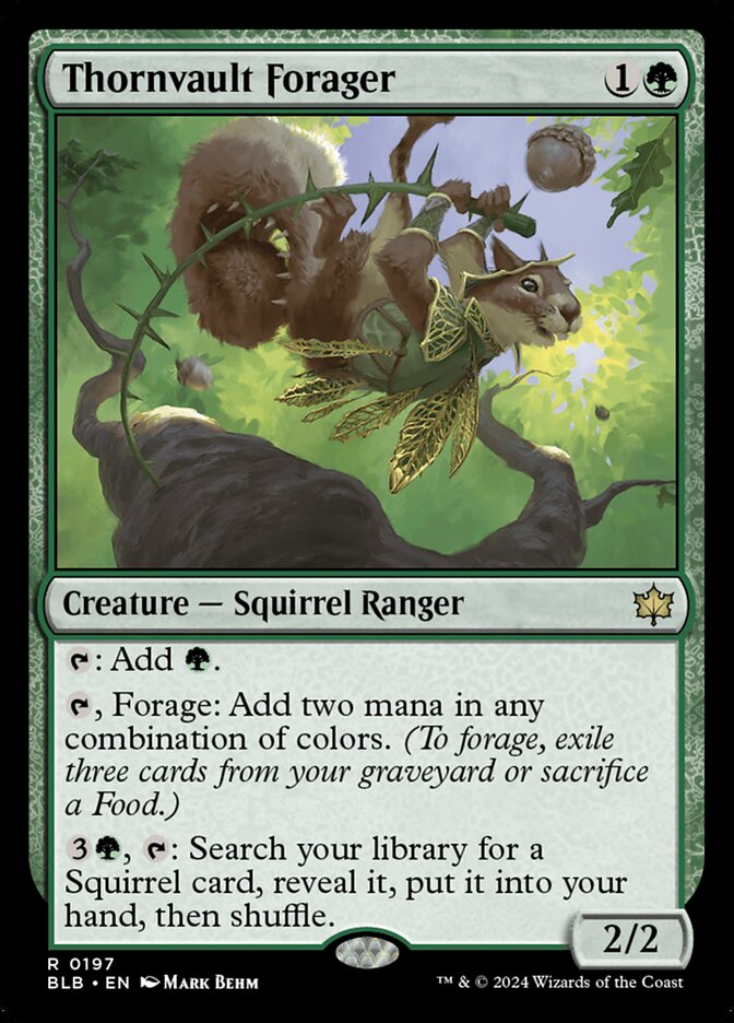 Thornvault Forager — Bloomburrow (BLB) #197
