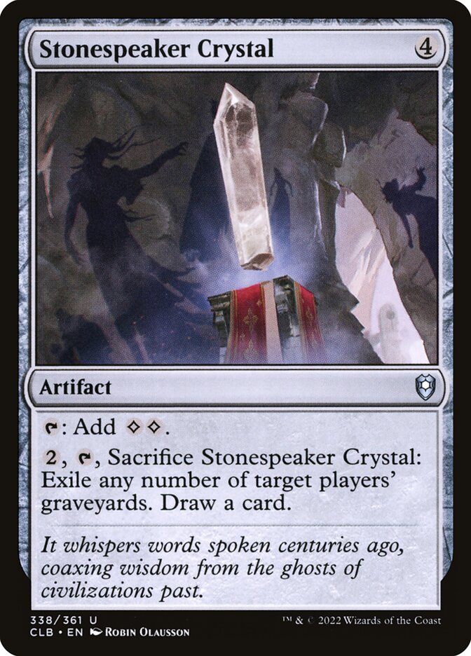 Stonespeaker Crystal — Commander Legends: Battle for Baldur's Gate (CLB) #338