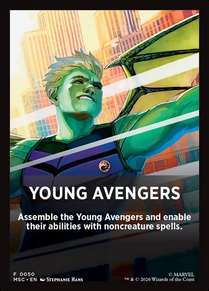 Young Avengers — Marvel Super Heroes Jumpstart Front Cards (FMSC) #50