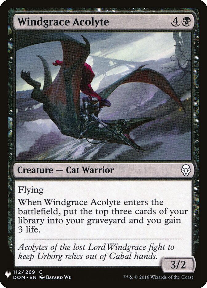 Windgrace Acolyte — The List (PLST) #DOM-112