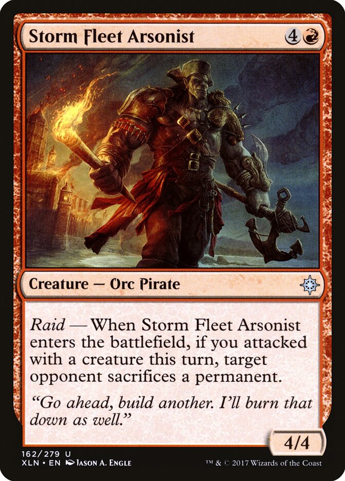 Storm Fleet Arsonist — Ixalan (XLN) #162