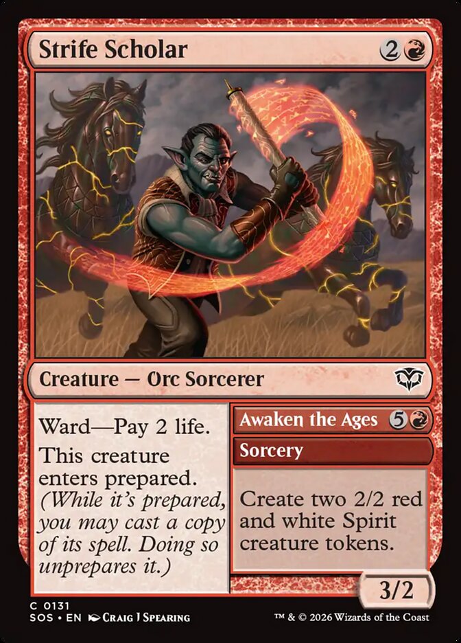 Strife Scholar // Awaken the Ages — Secrets of Strixhaven (SOS) #131
