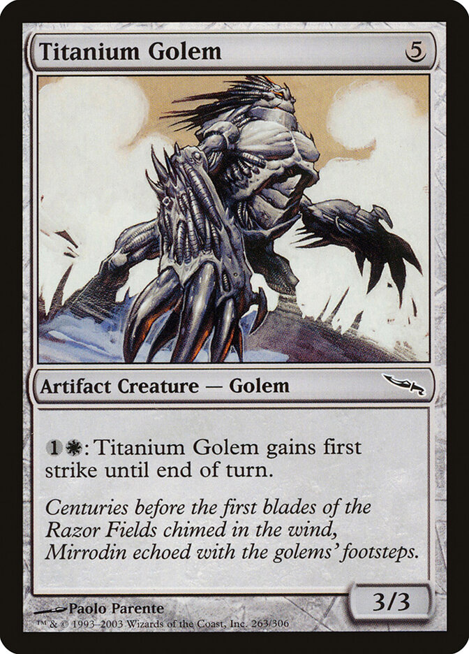 Titanium Golem — Mirrodin (MRD) #263