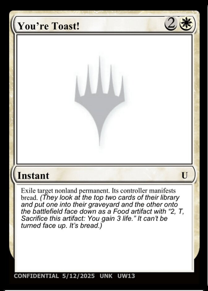 You're Toast! — Unknown Event (UNK) #UW13