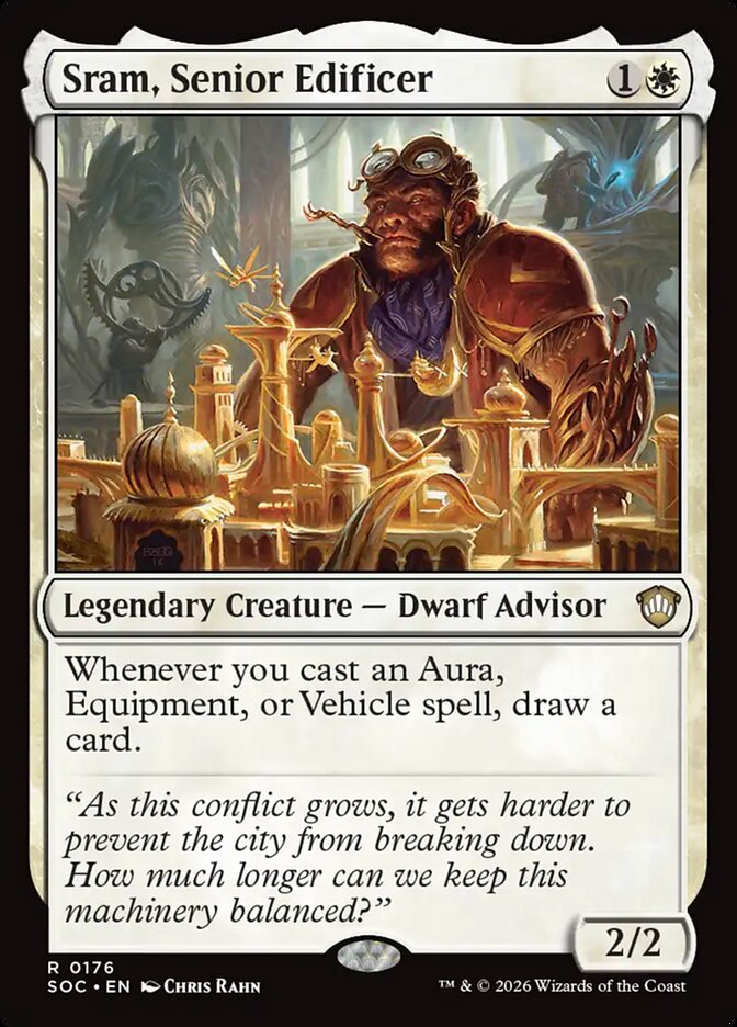 Sram, Senior Edificer — Secrets of Strixhaven Commander (SOC) #176