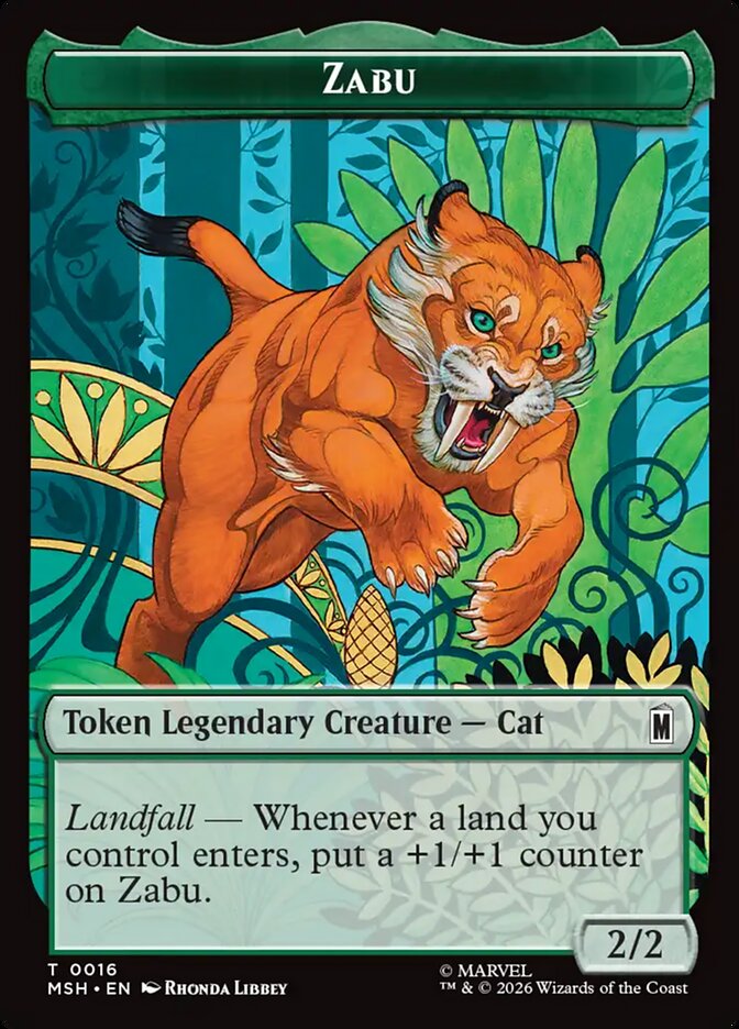 Zabu — Marvel Super Heroes Tokens (TMSH) #16