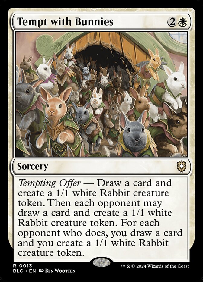 Tempt with Bunnies — Bloomburrow Commander (BLC) #13