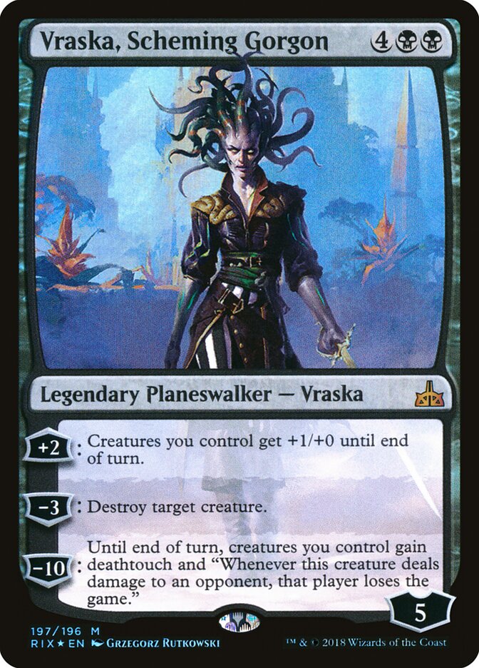 Vraska, Scheming Gorgon — Rivals of Ixalan (RIX) #197