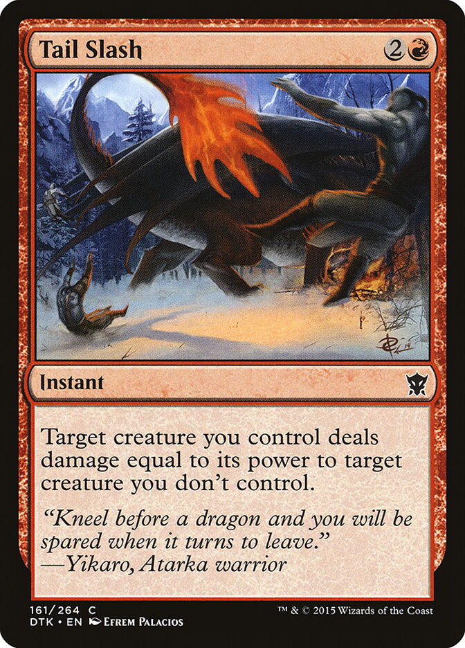 Tail Slash — Dragons of Tarkir (DTK) #161