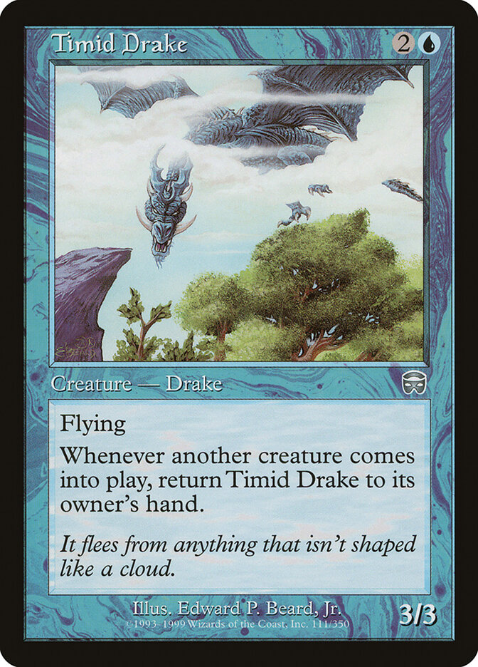 Timid Drake — Mercadian Masques (MMQ) #111