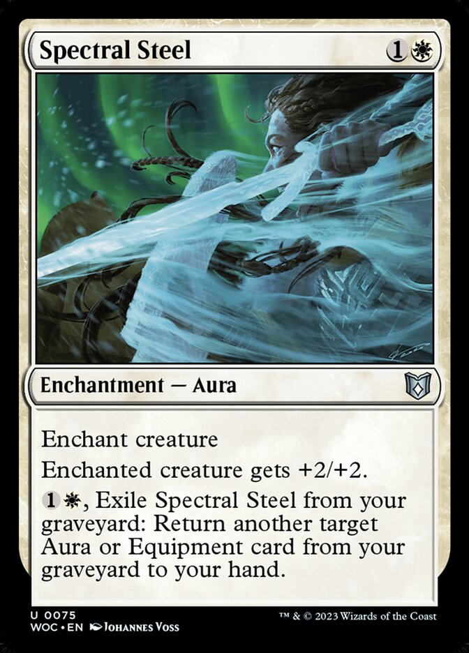 Spectral Steel — Wilds of Eldraine Commander (WOC) #75