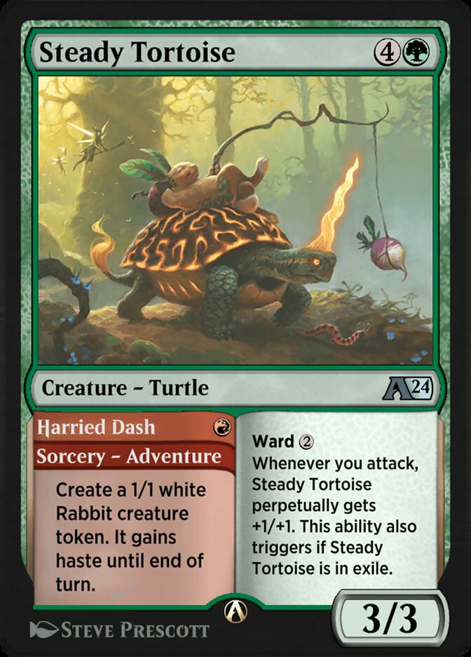 Steady Tortoise // Harried Dash — Alchemy: Wilds of Eldraine (YWOE) #25