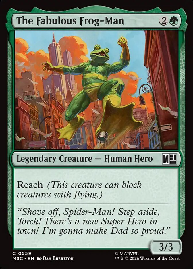 The Fabulous Frog-Man — Marvel Super Heroes Commander (MSC) #559