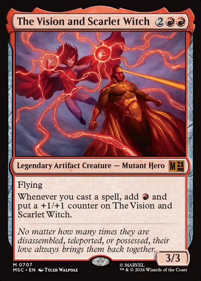 The Vision and Scarlet Witch — Marvel Super Heroes Commander (MSC) #707