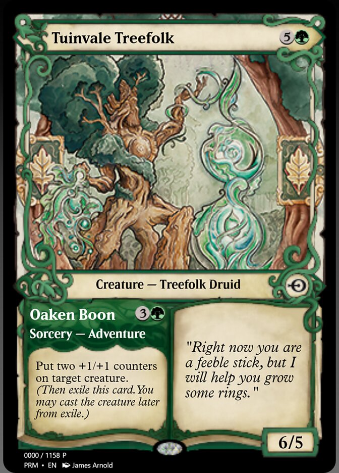 Tuinvale Treefolk // Oaken Boon — Magic Online Promos (PRM) #78818