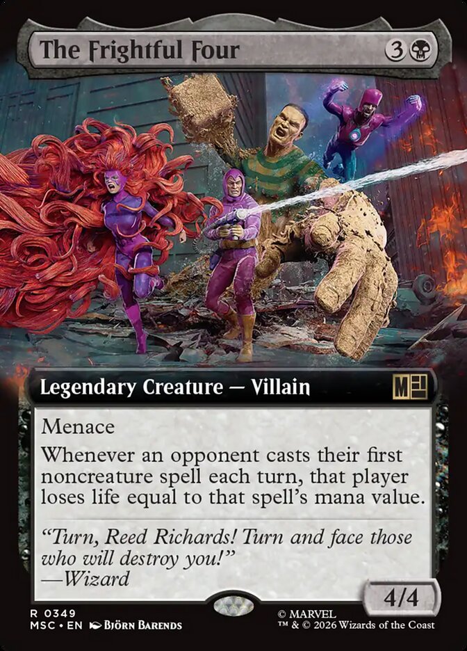 The Frightful Four — Marvel Super Heroes Commander (MSC) #349