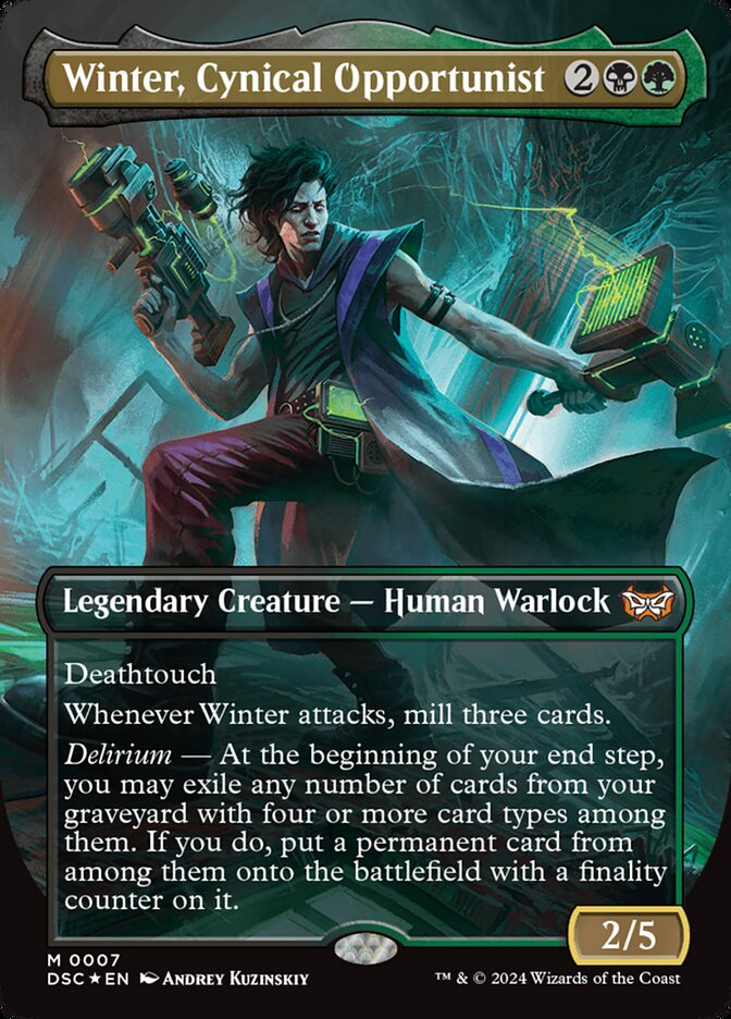Winter, Cynical Opportunist — Duskmourn: House of Horror Commander (DSC) #7
