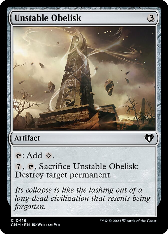 Unstable Obelisk — Commander Masters (CMM) #416