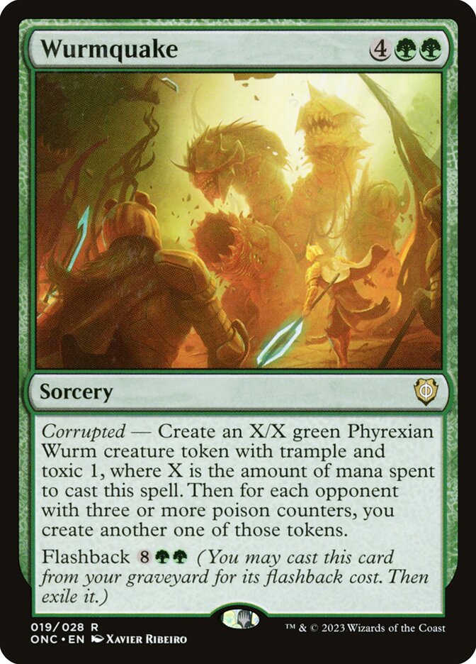 Wurmquake — Phyrexia: All Will Be One Commander (ONC) #19