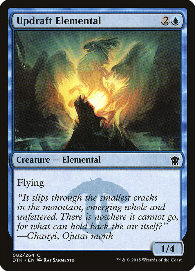 Updraft Elemental — Dragons of Tarkir (DTK) #82