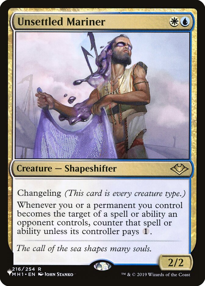 Unsettled Mariner — The List (PLST) #MH1-216