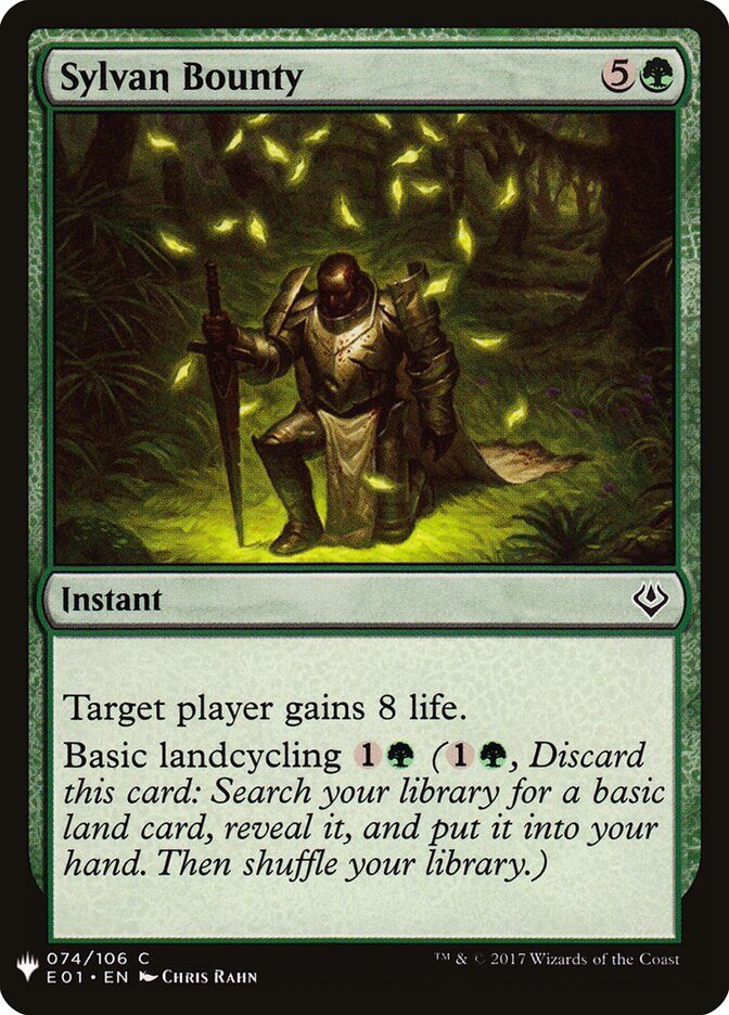 Sylvan Bounty — The List (PLST) #E01-74